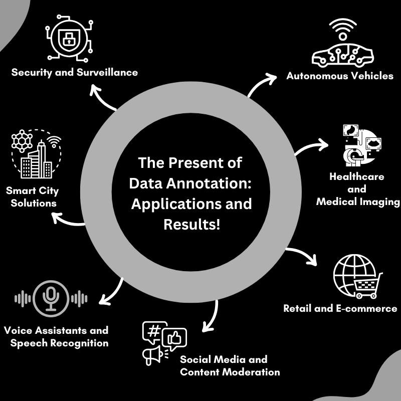 Present of Data Annotation Applications and Results